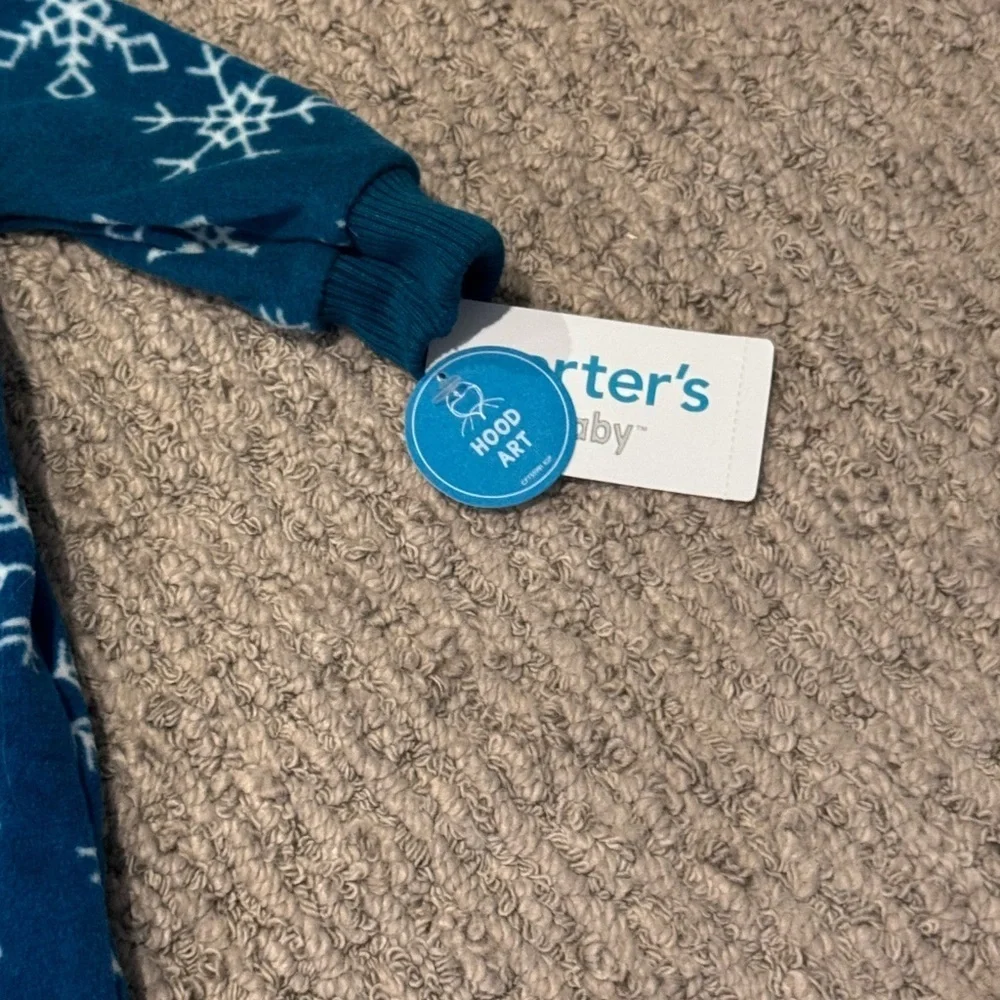 Carter's Teal Snowflake One Piece